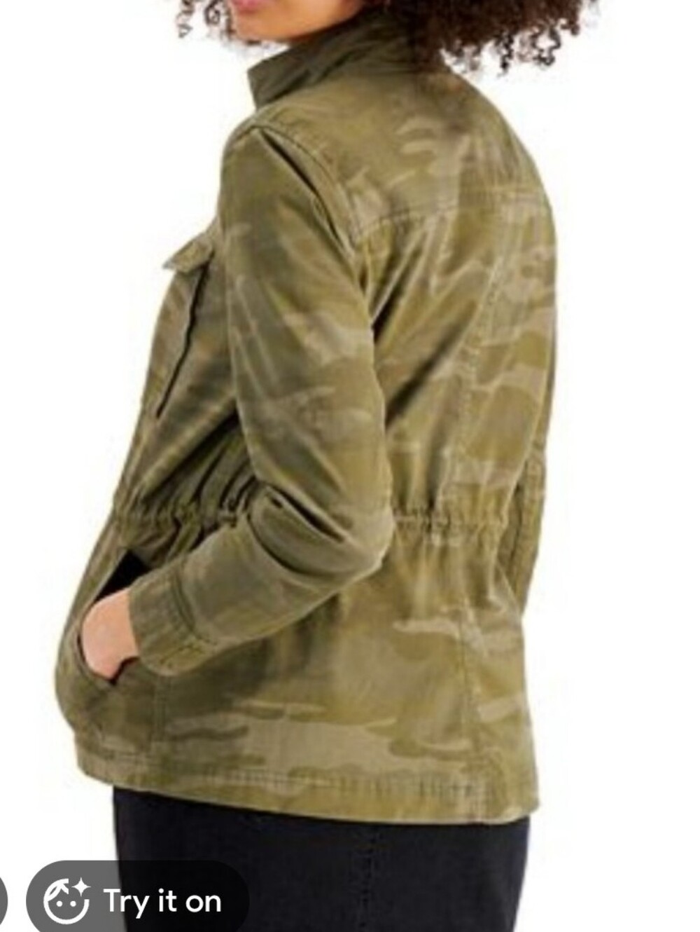 Style & Co Camo Utility Jacket - Picture 2 of 10